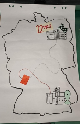 Ziel der Kampagne war es, gemeinsam die 622  Kilometer zwischen Kloster Benediktbeuern und Berlin zu überwinden. 